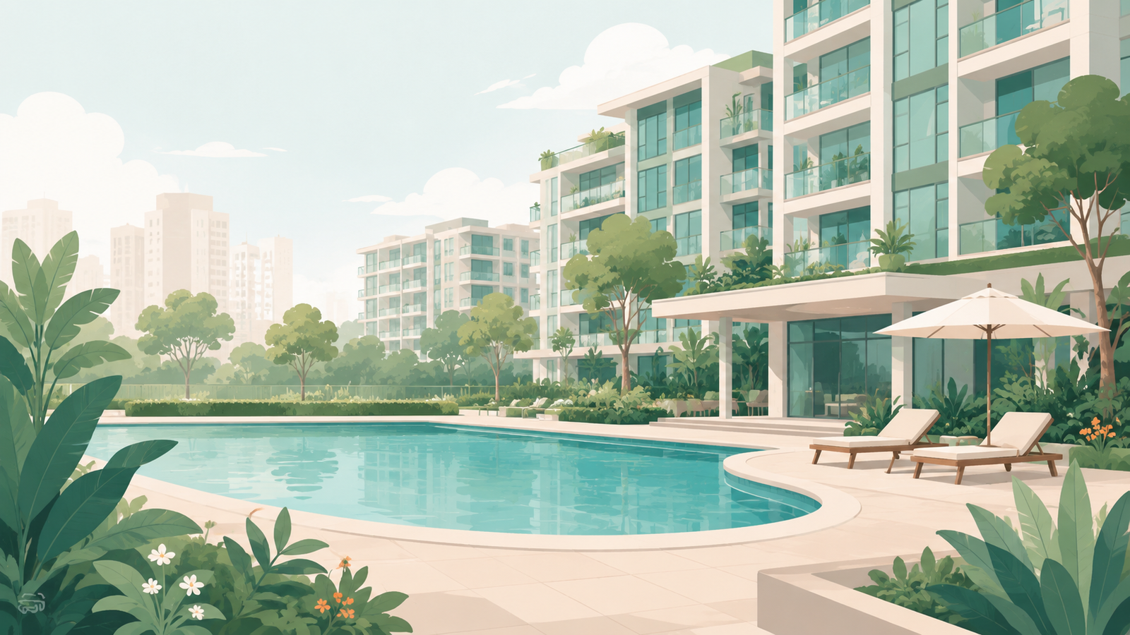 Condo rental illustration