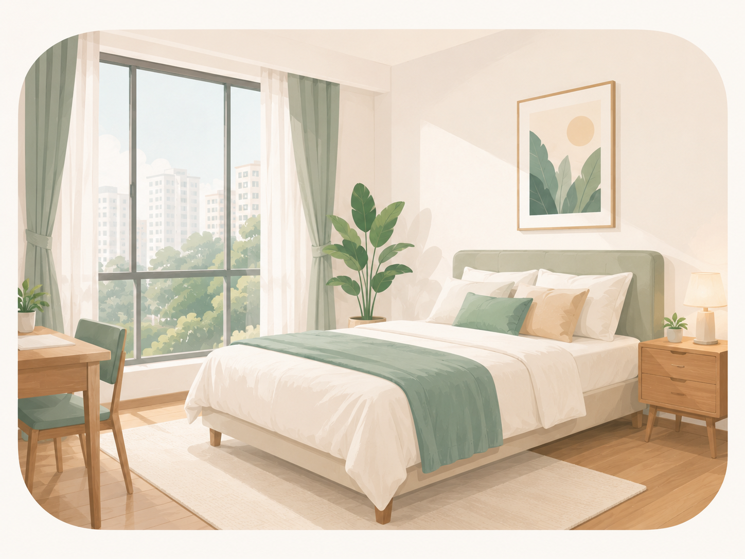 Room rental support illustration